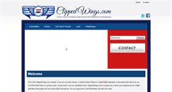 Desktop Screenshot of clippedwings.com
