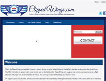 Tablet Screenshot of clippedwings.com